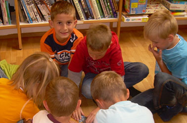 Bücherei Strass i.Z. - Besuch der Kindergartenkinder